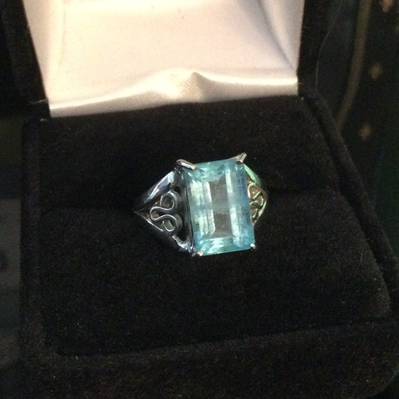 Rare Genuine Aquamarine Ring - Picture 5 of 14